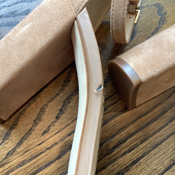SAM EDELMAN Yaro Block Heel Tan Suede Strappy Sandals Size 7.5 - Picture 8 of 8